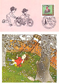 Lotta aus der Krachmacherstrae ... Schwedische Briefmarke von 1987