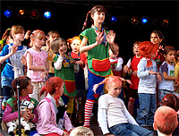 Pippi-Langstrumpf-Tanz auf der Show-Bhne