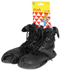 Lustige Pippi Langstrumpf Schuhe zum Überziehen über die eigenen Schuhe