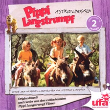 Pippi Langstrumpf Musik-CD mit Original-Songs aus den Filmen