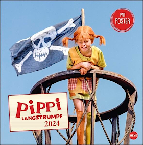 Pippi Langstrumpf Poster-Kalender für 2024 mit tollen Bildern aus den Filmen