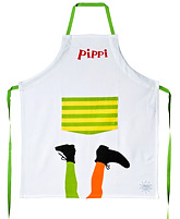 Pippi Langstrumpf Schrze (wei)
