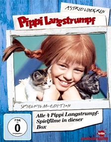 Pippi Langstrumpf Spielfilm-Box (DVD) alle 4 Spielfilme in einer Box