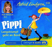 Pippi Langstrumpf geht an Bord Teil 2 als Hörbuch (auf 3 CDs) gelesen von Heike Makatsch
