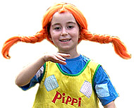 Carmen als Pippi Langstrumpf