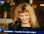 Inger Nilsson 08. März 2002  Trauerfeier für Astrid Lindgren