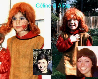 Celine und Alisa als Pippi Langstrumpf