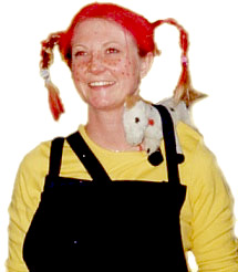 Denise als Pippi Langstrumpf
