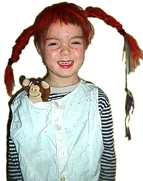 Hannah als Pippi Langstrumpf