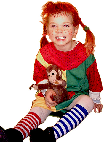 Lisa-Marie als Pippi Langstrumpf