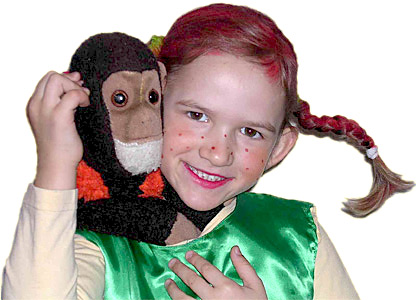 Natalie als Pippi Langstrumpf